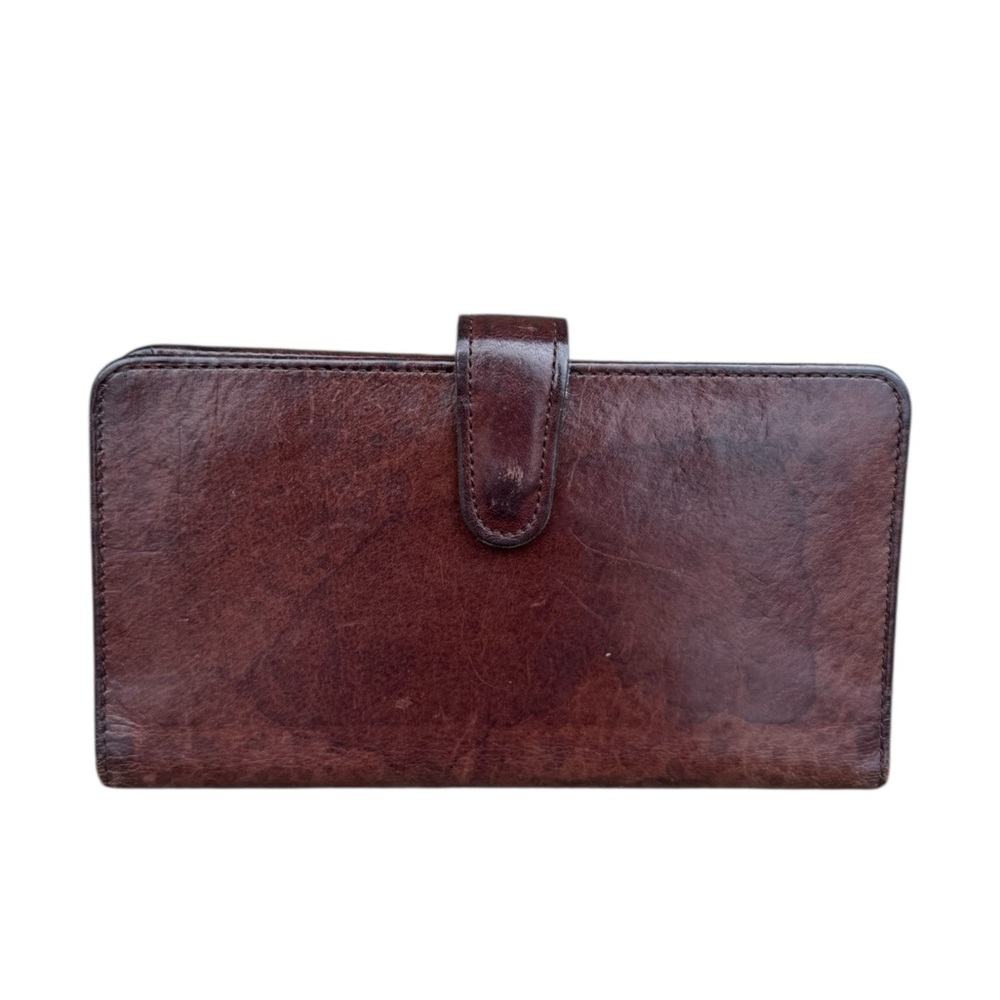 Vintage Coach Wallet Bifold Card Holder Divider Snap Closure Clutch Glovetan